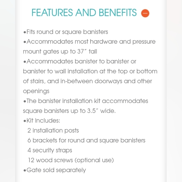 NIB Summer Infant Banister To Banister Universal Kit - Picture 3 of 3